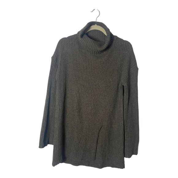 Shein SZ S long green turtleneck sweater - Picture 3 of 6